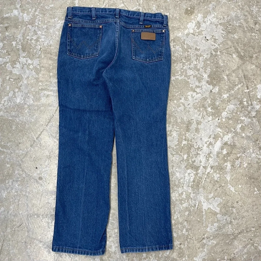 Vintage Wrangler Jeans 36x30 Blue Pants Slim 936 Cowboy Western Denim Work‎ C283